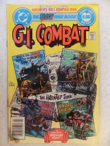 G I COMBAT # 250 HAUNTED TANK WAR ACTION TARNISH AROUND BOTTOM STAPLE