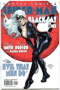 SPIDER-MAN & BLACK CAT #1 2 3 4 5 6, + Con Prev (x3), NM, Kevin Smith, 2002