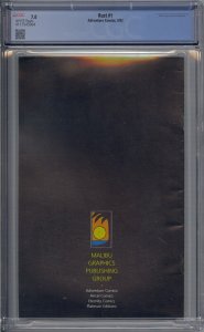 RUST #1 CGC 7.0 FULL PAGE SPAWN AD BY TODD MCFARLANE WHITE PAGES