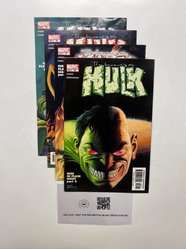 4 Hulk Marvel Books # 56 57 58 59 Iron Man Avengers Defenders Thor 82 JS42