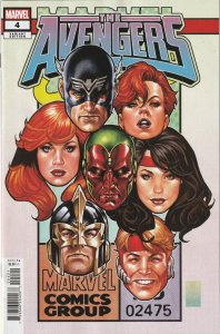 Avengers # 4 Corner Box Variant Cover NM Marvel 2023 [R4]