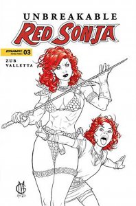 Unbreakable Red Sonja #3R VF/NM ; Dynamite | FOC 1:7 Variant
