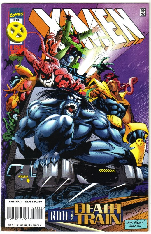 X-Men (vol. 2, 1991) # 51 GD Waid/Ferry, Andy Kubert cover