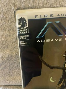 Aliens Vs Predator #1 Comic Book 2014 AVP Fire And Stone Mike Mignola Cover