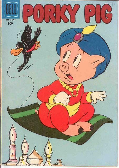 PORKY PIG (1942-1962 DELL) 48 VF  Sept-Oct. 1956 COMICS BOOK