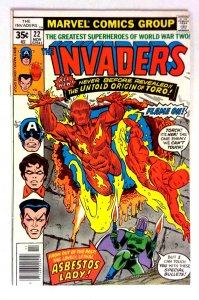 Invaders #22 (1977) VF Toro Marvel