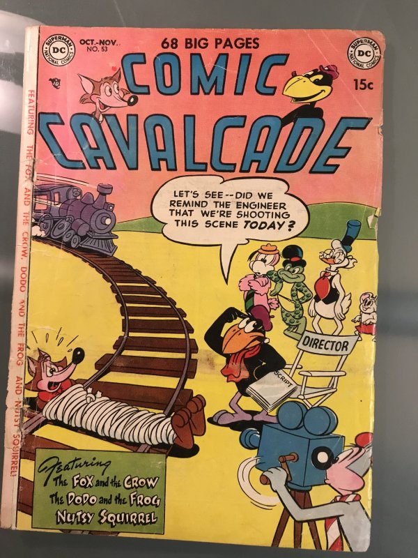 COMIC CAVALCADE #53 : DC comics Gd+; Fox and the Crow, bondage cover