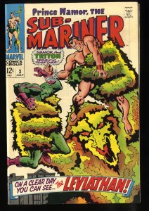 Sub-Mariner #3 VF+ 8.5 White Pages