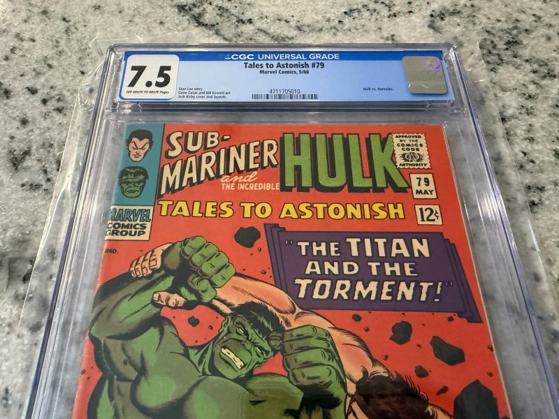 Tales To Astonish # 79 CGC Graded 7.5 Marvel Comic Book Hulk Hercules CC JH33