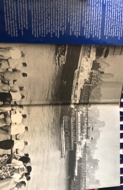 S.S. United states-The story of America’s greatest ocean liner, signed, 1991,