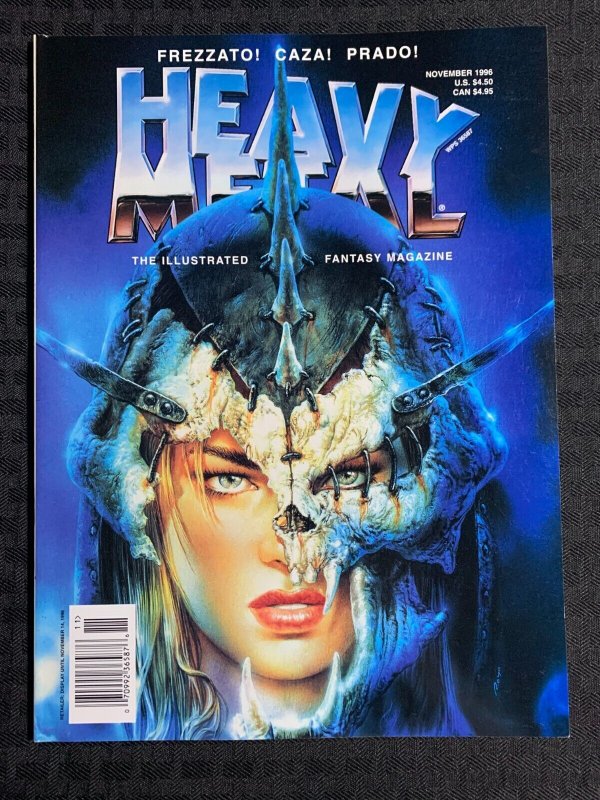 1996 Nov HEAVY METAL Fantasy Art Magazine FVF 7.0 Gil Bruvel Gallery  