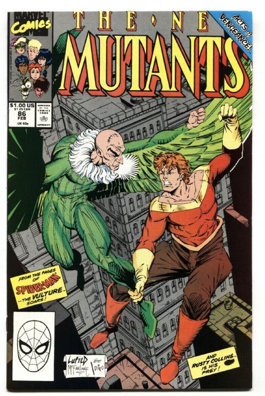 NEW MUTANTS #86 1990- 1st Cable cameo- Todd McFarlane Vulture