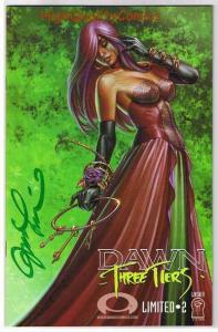 DAWN THREE TIERS #2, VF/NM, Signed & Limited, Joseph Linsner, COA,