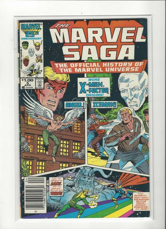 The Marvel Saga the Official History of the Marvel Universe #5 FN/VF