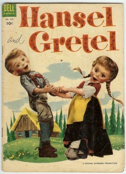 HANSEL AND GRETEL (1954 DELL) F.C. 590 G+ PHOTOCOVER COMICS BOOK