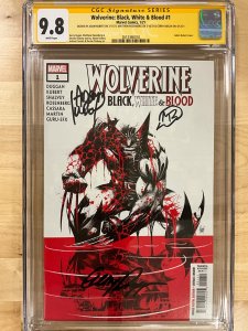 Wolverine: Black, White & Blood #1 CGCSS 9.8 Signed by Kubert, Rosenberg & Dugan