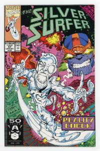 Silver Surfer #57 (1987 v3) Captain America Thanos NM-