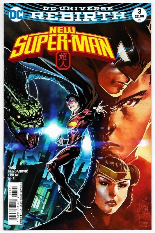 New Super-Man #3 Rebirth Variant Cvr (DC, 2016) NM