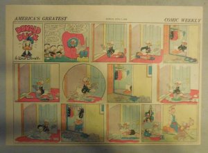 Donald Duck Sunday Page by Walt Disney from 6/7/1942 Half Page Size 