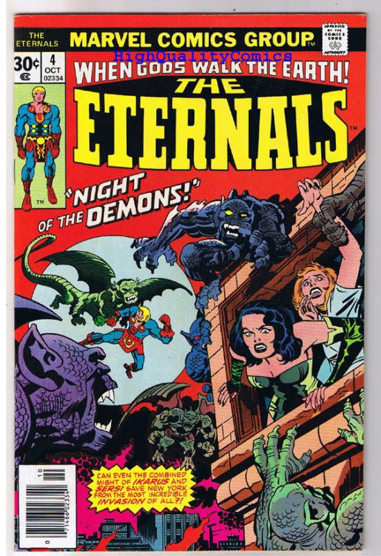 ETERNALS #4, VF, Jack Kirby, Night of the Demons, 1976, more JK in store