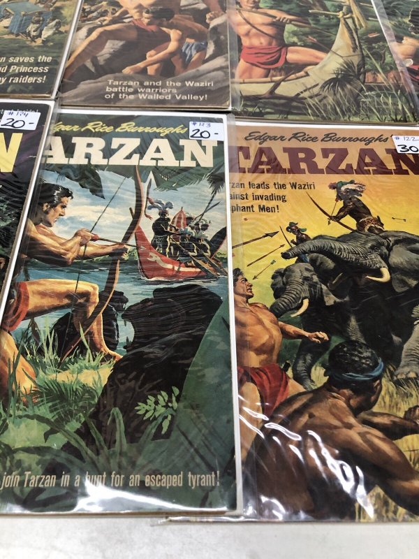 Tarzan (1960) Set Issues # 116-124+128 Silver Age • Dell • Edgar Rice Burroughs