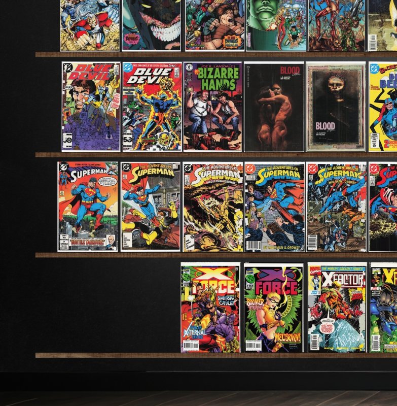 Huge Lot 140+ Comics with X-Force, X-Factor, Superman & More!