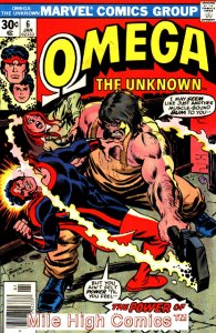 OMEGA (1976 Series)  (OMEGA THE UNKNOWN) (MARVEL) #6 Near Mint Comics Book