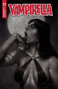 Vampirella #21 1:10 Parrilo Black & White Variant Dynamite 2021 EB123
