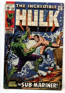 Incredible Hulk #118--1969--Marvel--Sub-Mariner battle--comic book