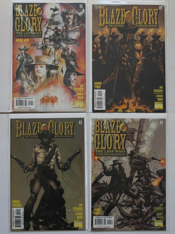 Blaze of Glory 1 - 4 The Last Ride Complete Set Marvel Comics 2000 Series NM