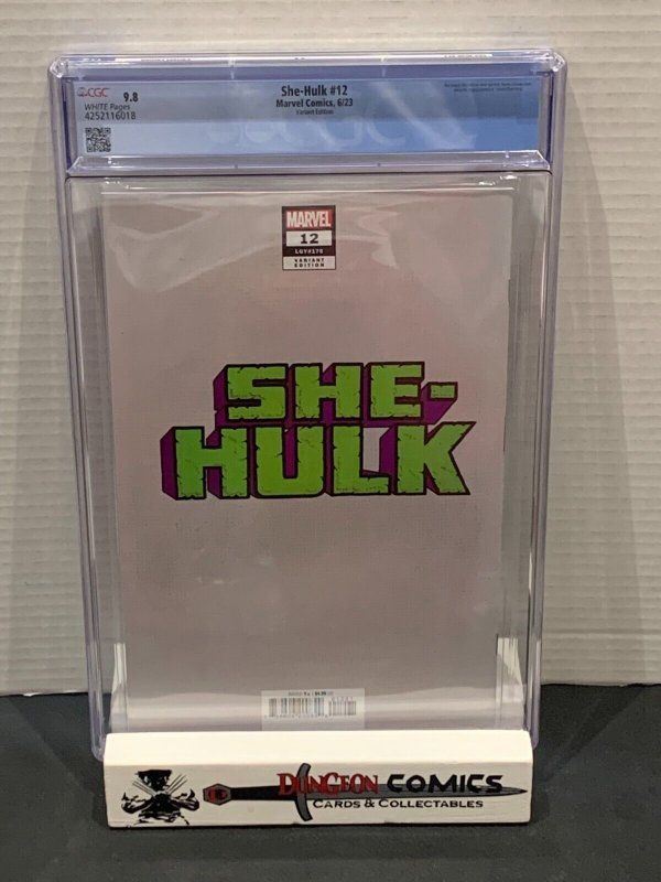 She-Hulk # 12 CGC 9.8 JeeHyung Lee Variant Cover [GC35]