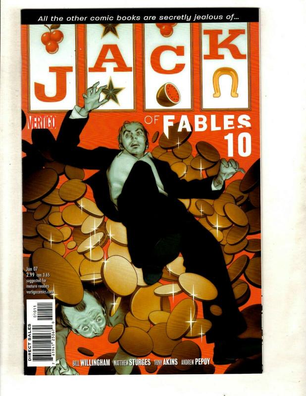 Lot Of 10 Jack Of Fables DC Vertigo Comic Books # 1 2 3 4 5 6 7 8 9 10  CJ6