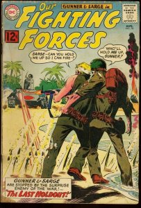 OUR FIGHTING FORCES #70-GUNNER & SARGE-DC WAR G/VG
