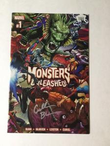 Monsters Unleashed 1 Nm Near Mint Signed By Cullen Bunn