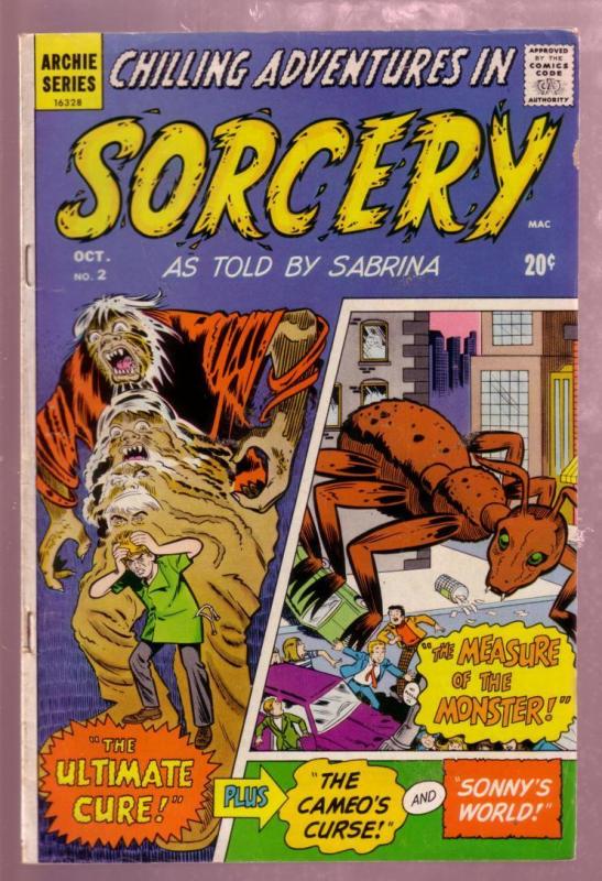 CHILLING ADVENTURES IN SORCERY #2 1972 HORROR--SABRINA-very good plus VG+