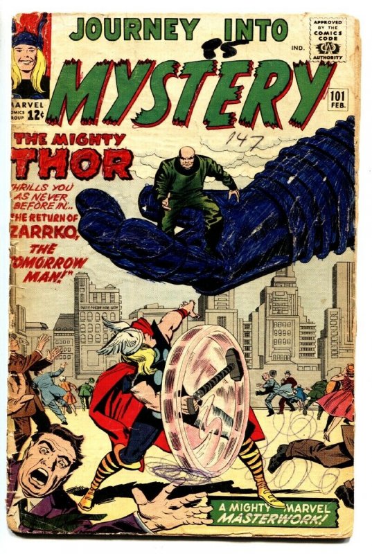 JOURNEY INTO MYSTERY #101 comic book 1964-THOR-AVENGERS CROSSOVER g-