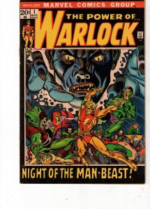 The Power of Warlock #1 (1972) 1st Solo Adam Warlock VF/NM apparent color touch