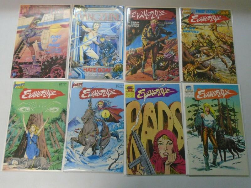 Evangeline comic lot 15 different issues 8.0 VF (1984-89)