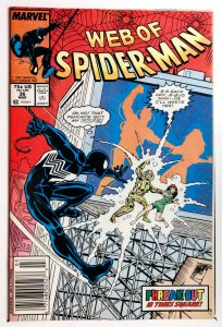 Web of Spider-Man #36 Newsstand (FN, 1988) 1st App Tombstone