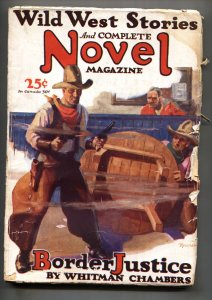 Wild West Stories & Complete Novel 4/1929-Pulp thrills-Border Justice-Early w...