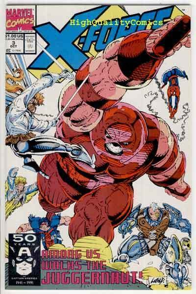 X-FORCE #3 4 5 6, NM+, vs Juggernaut, Spider-man, ShatterStar,1991,more in store
