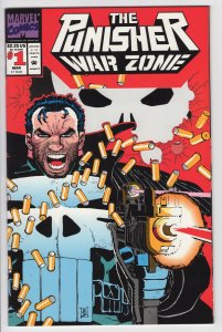 PUNISHER WAR ZONE #1- 9.2 - WP - Die-Cut Cover