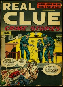 Real Clue Crime Stories  V.2 #11 1948- Infantino cover- Golden Age VG