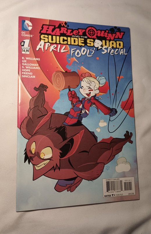 Harley Quinn & the Suicide Squad April Fools' Special Galloway Cover (2016)