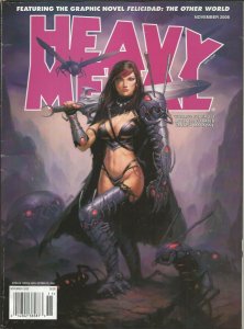 Heavy Metal Magazine Vol. 32 #7 VINTAGE Nov 2008 James Ryman Cover GGA