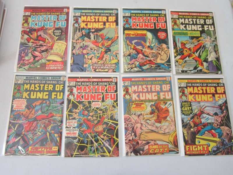 Master of Kung-Fu Comic Lot #26-60 25 Different Books 4.0 VG (1975-1978)