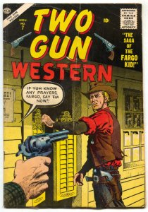 Two Gun Western #7 1956-Atlas-Fargo Kid-Joe Sinnott-VG+