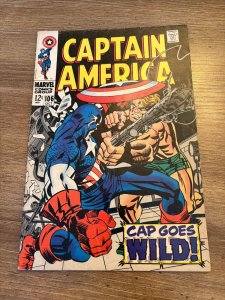Captain America # 106 FN Marvel Comic Book Silver Age 19 J365