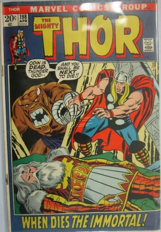 The Mighty Thor #198 - 3.5 VG- - 1972