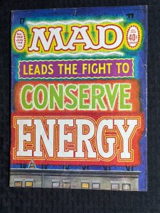 1974 MAD Magazine #168 GD+ 2.5 Alfred E Neuman / Conserve Energy